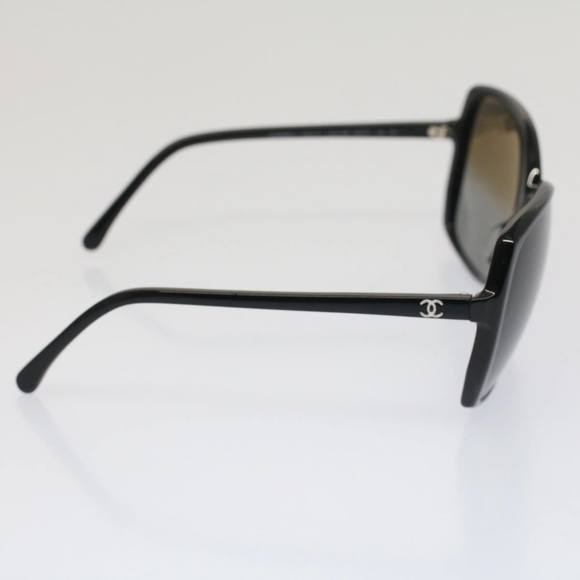 CHANEL Sunglasses Plastic Black CC Auth 53402 - Picture 4 of 11
